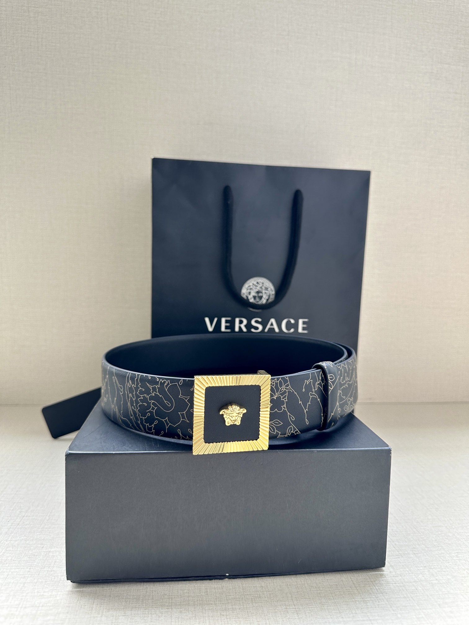 Versace Basic Belt Cow Leather S-m-l
