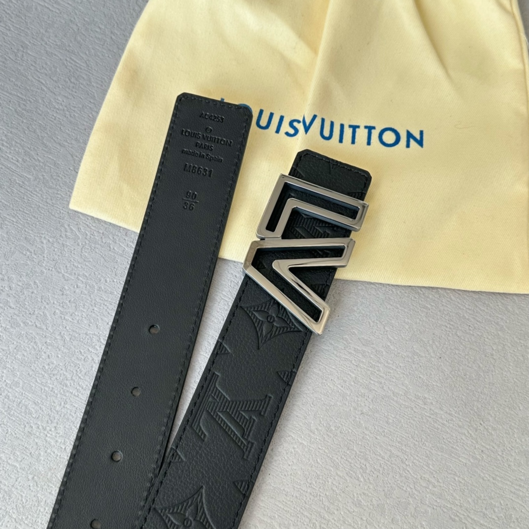 Louis Vuitton Basic Belt Cow Leather 35mm