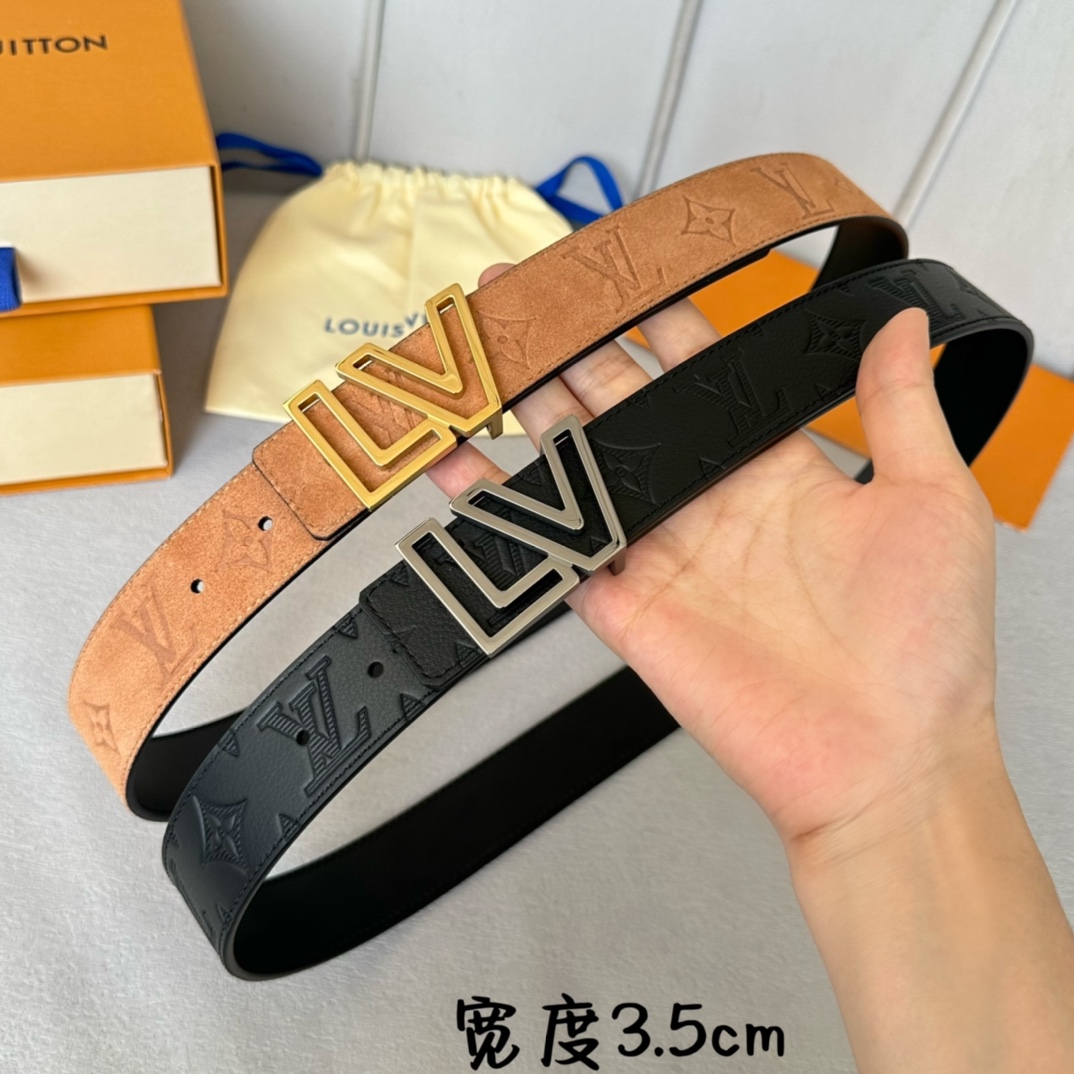 Louis Vuitton Basic Belt Cow Leather 35mm