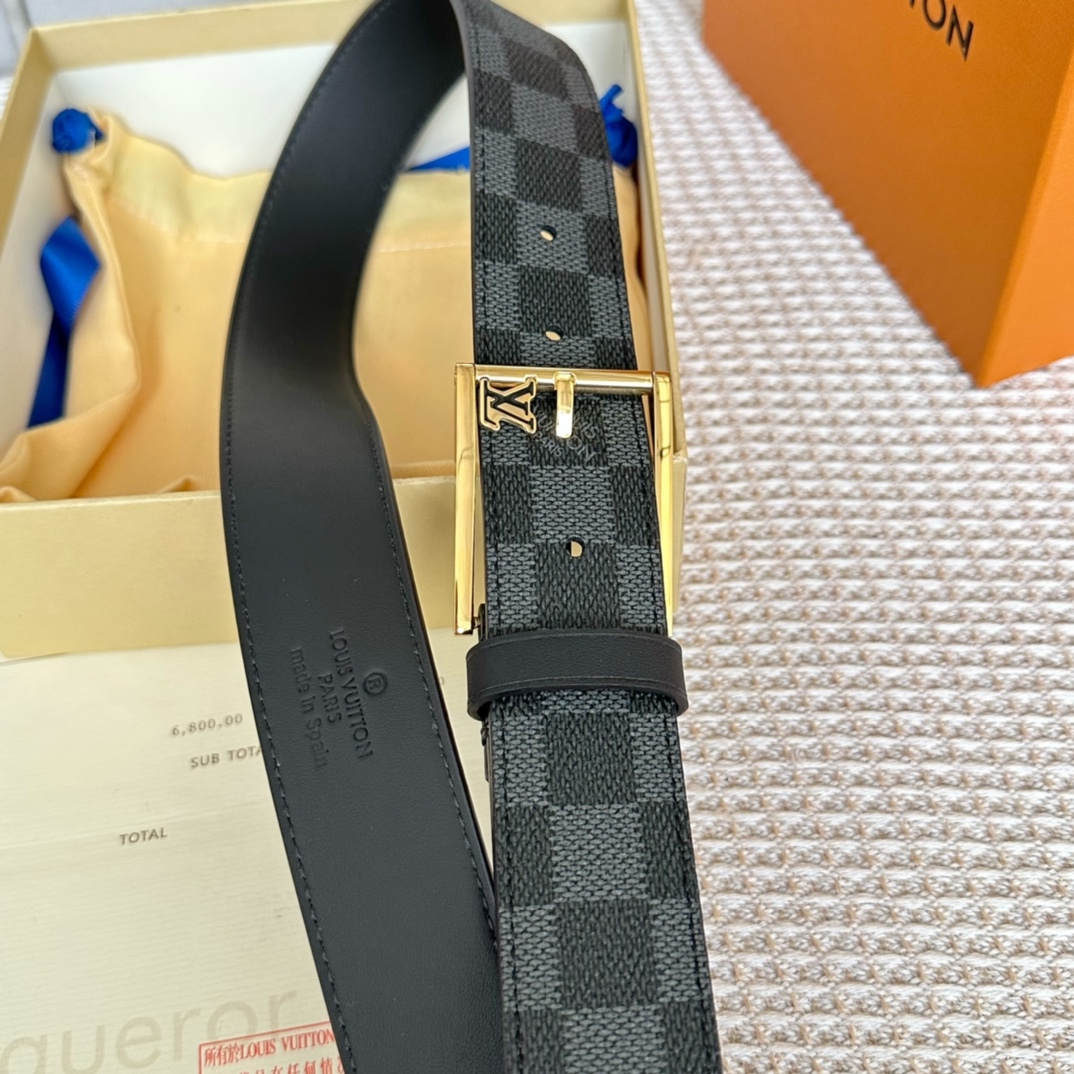 Louis Vuitton Basic Belt Cow Leather 35mm