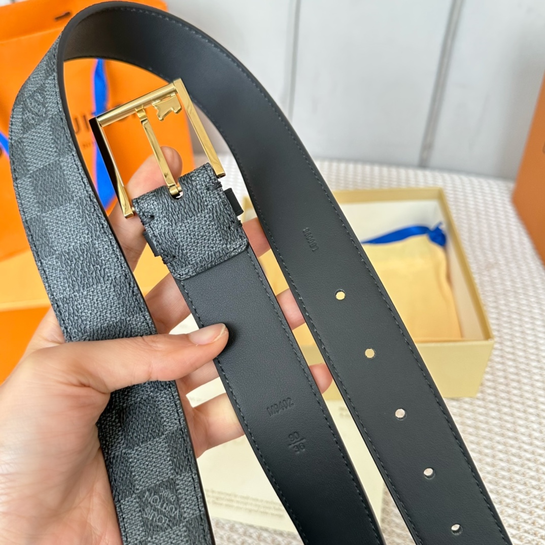 Louis Vuitton Basic Belt Cow Leather 35mm