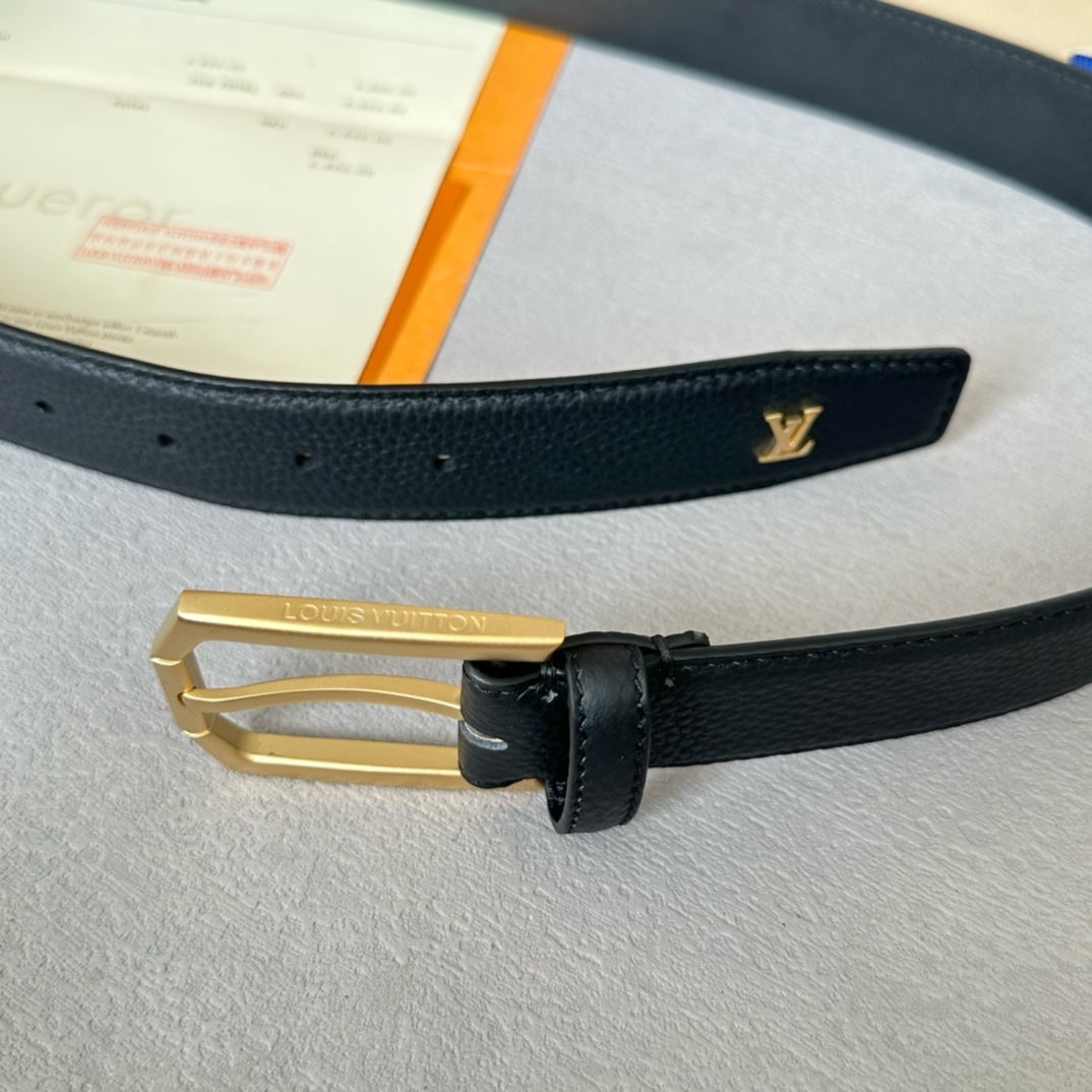 Louis Vuitton Male Basic Belt Cow Leather 35mm