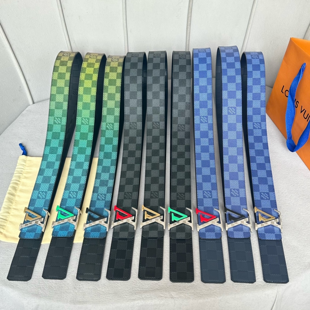 Louis Vuitton Basic Belt Cow Leather 40mm-m-l