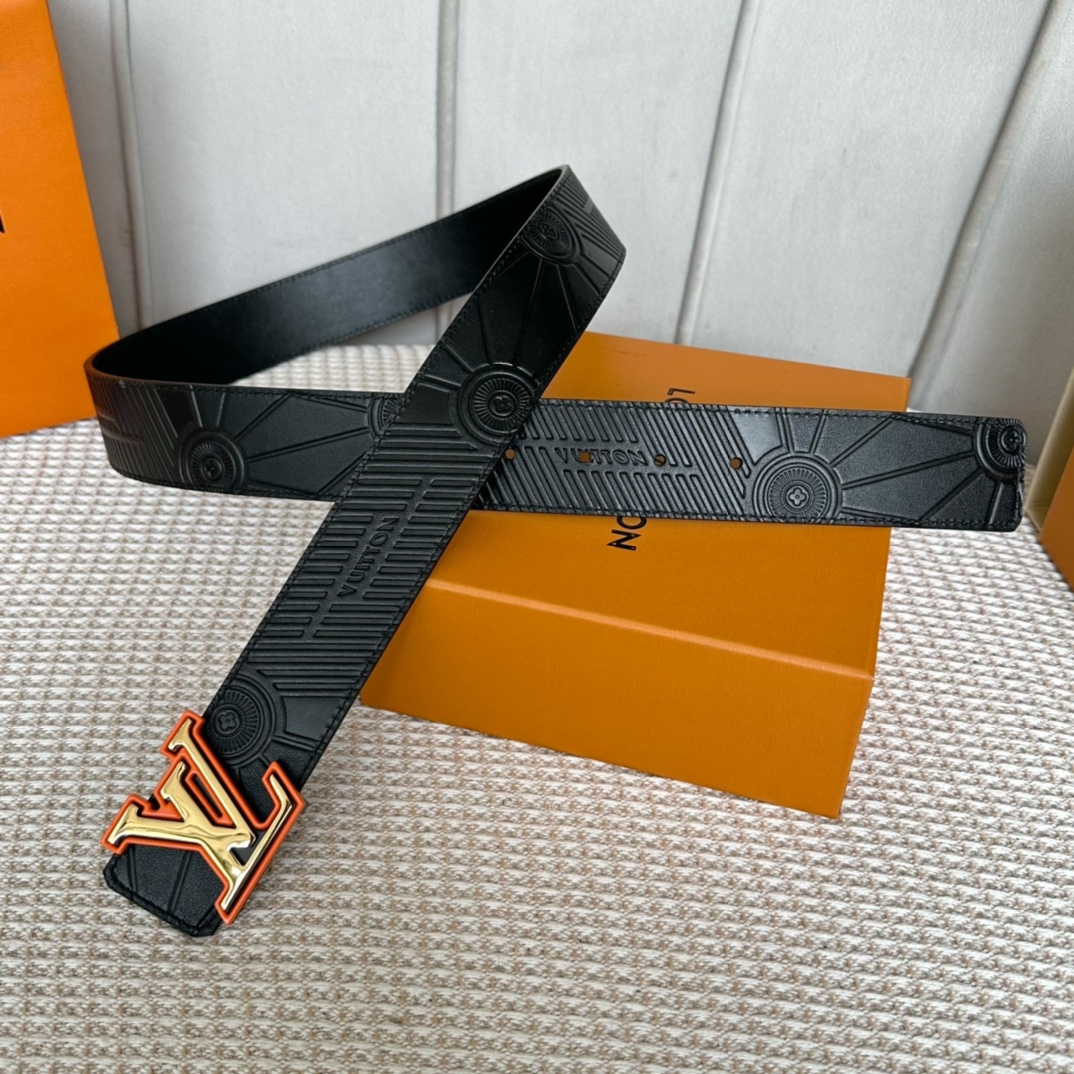 Louis Vuitton Basic Belt Cow Leather 40mm-m-l