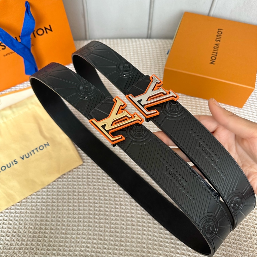 Louis Vuitton Basic Belt Cow Leather 40mm-m-l