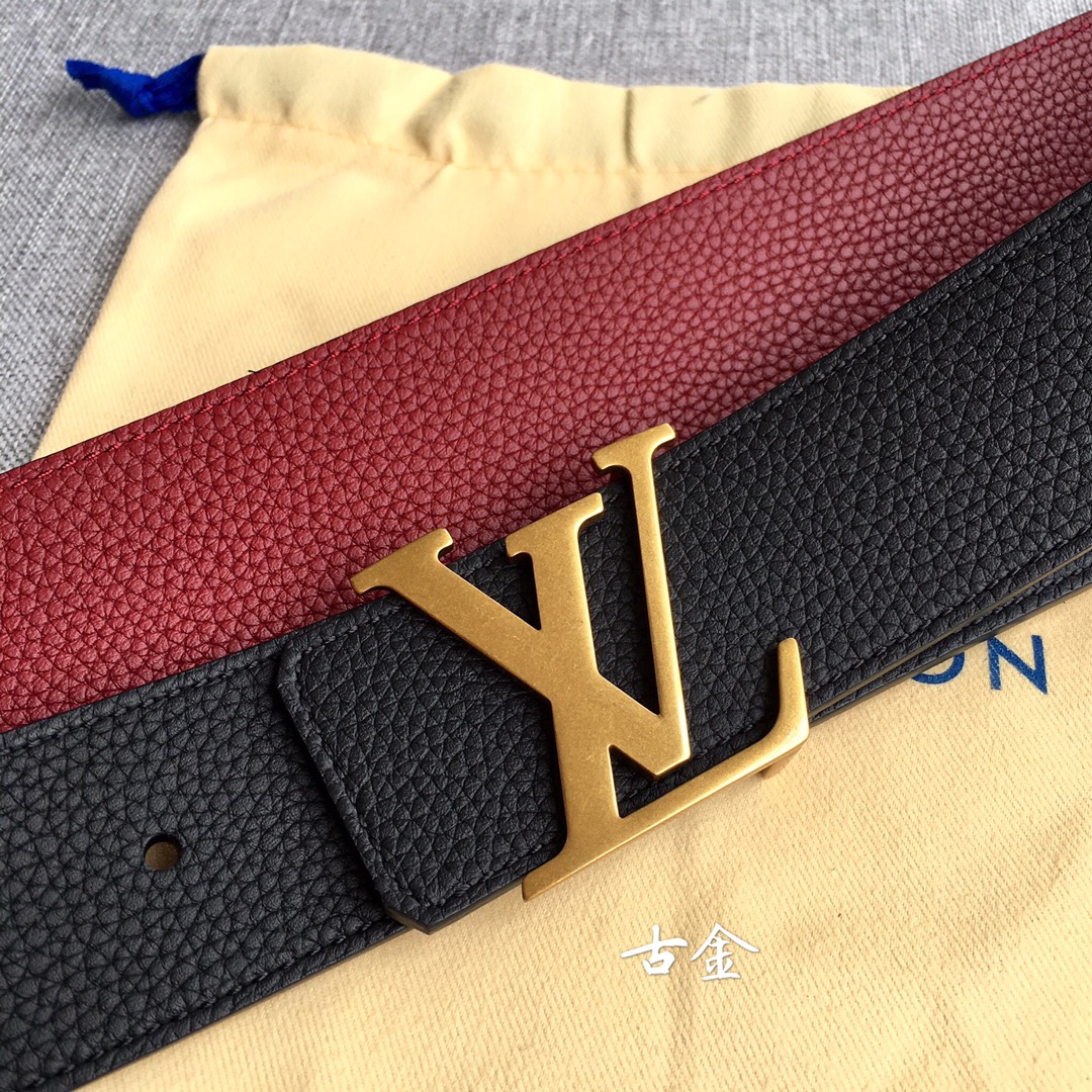 Louis Vuitton Male Leather Belt M-l