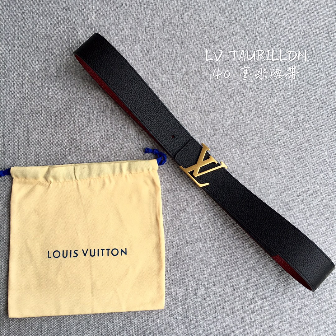 Louis Vuitton Male Leather Belt M-l