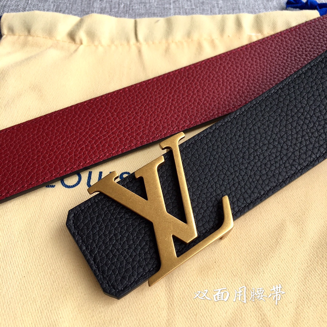 Louis Vuitton Male Leather Belt M-l