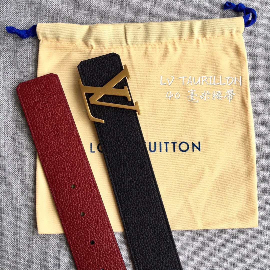 Louis Vuitton Male Leather Belt M-l