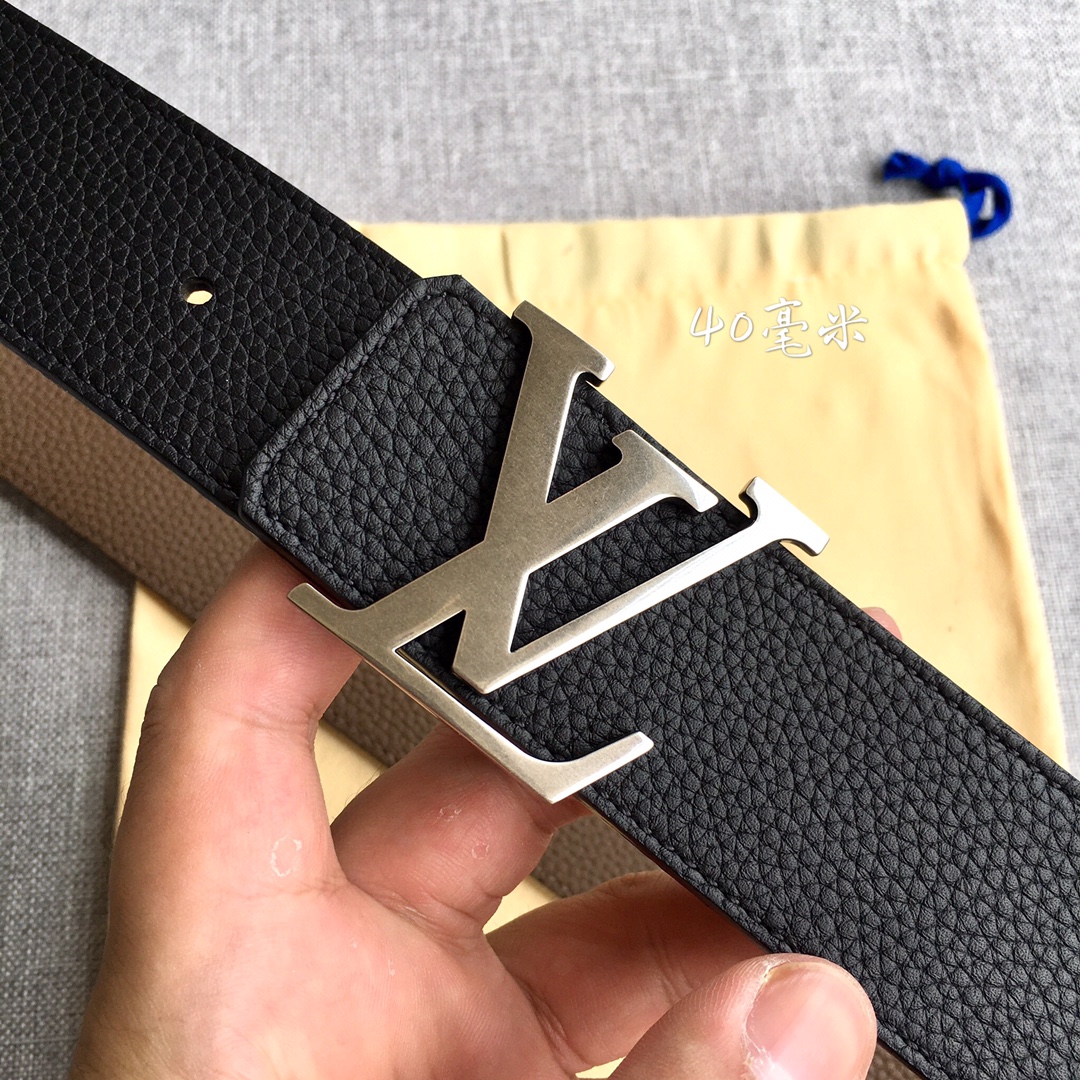 Louis Vuitton Male Leather Belt M-l