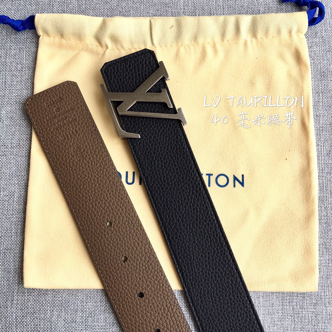 Louis Vuitton Male Leather Belt M-l