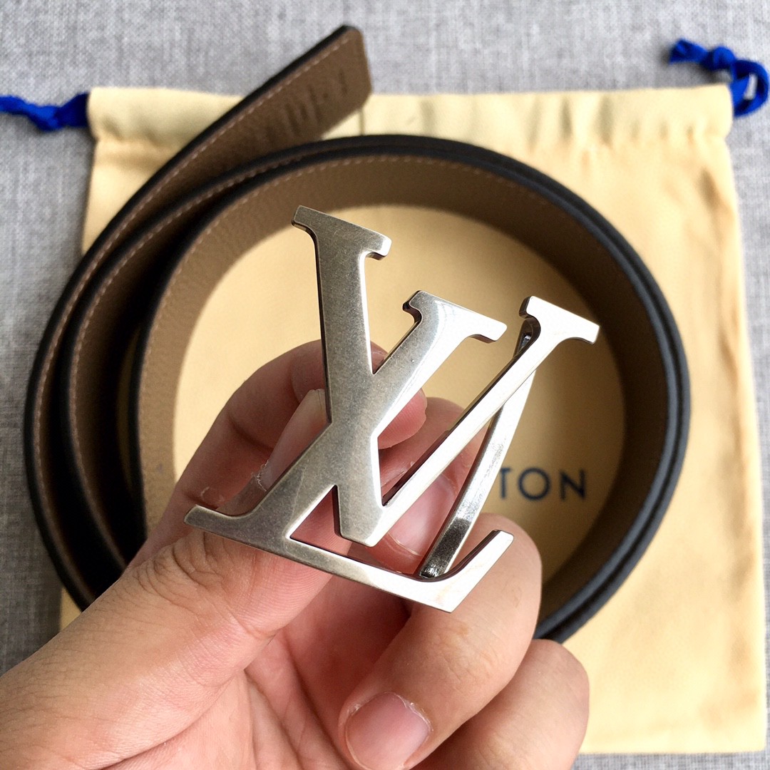 Louis Vuitton Male Leather Belt M-l