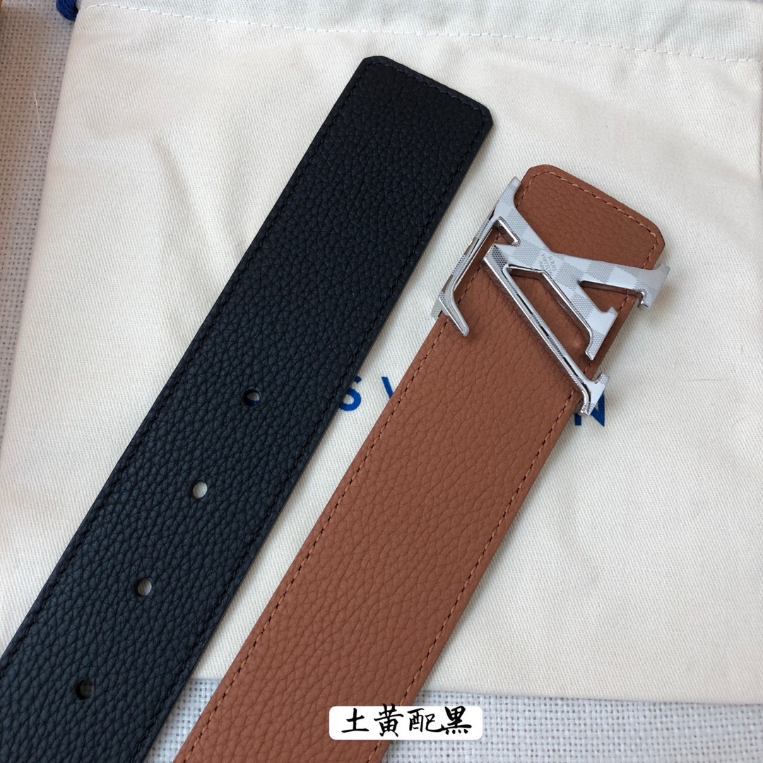 Louis Vuitton Leather Belt Cow Leather 40mm-s-l