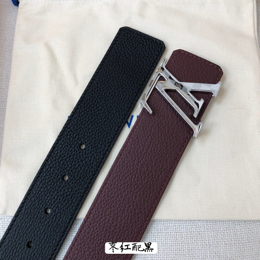 Louis Vuitton Leather Belt Cow Leather 40mm-s-l