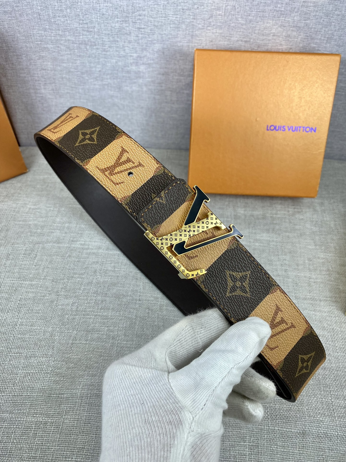 Louis Vuitton Male Basic Belt Cow Leather S-m-l