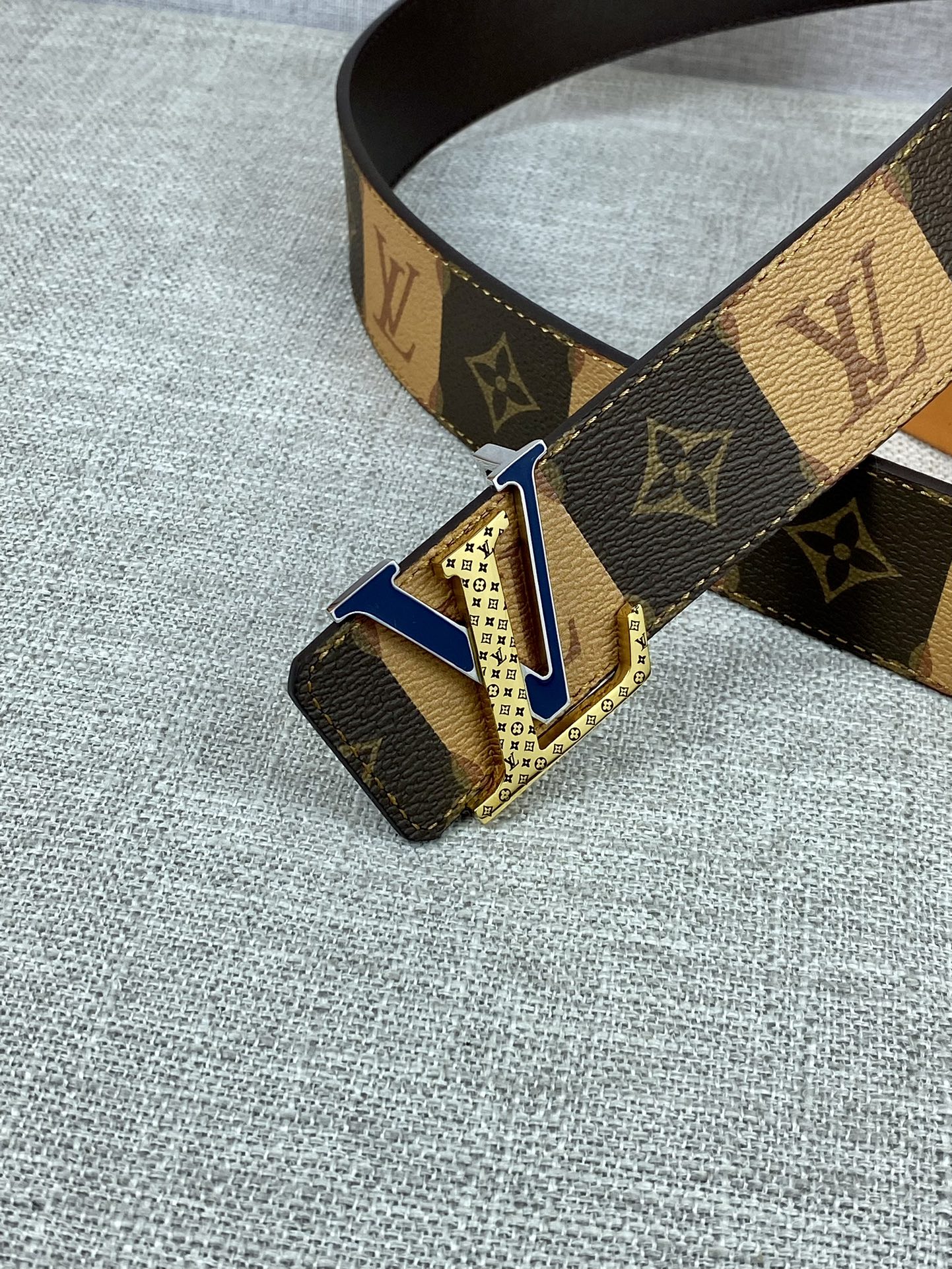 Louis Vuitton Male Basic Belt Cow Leather S-m-l