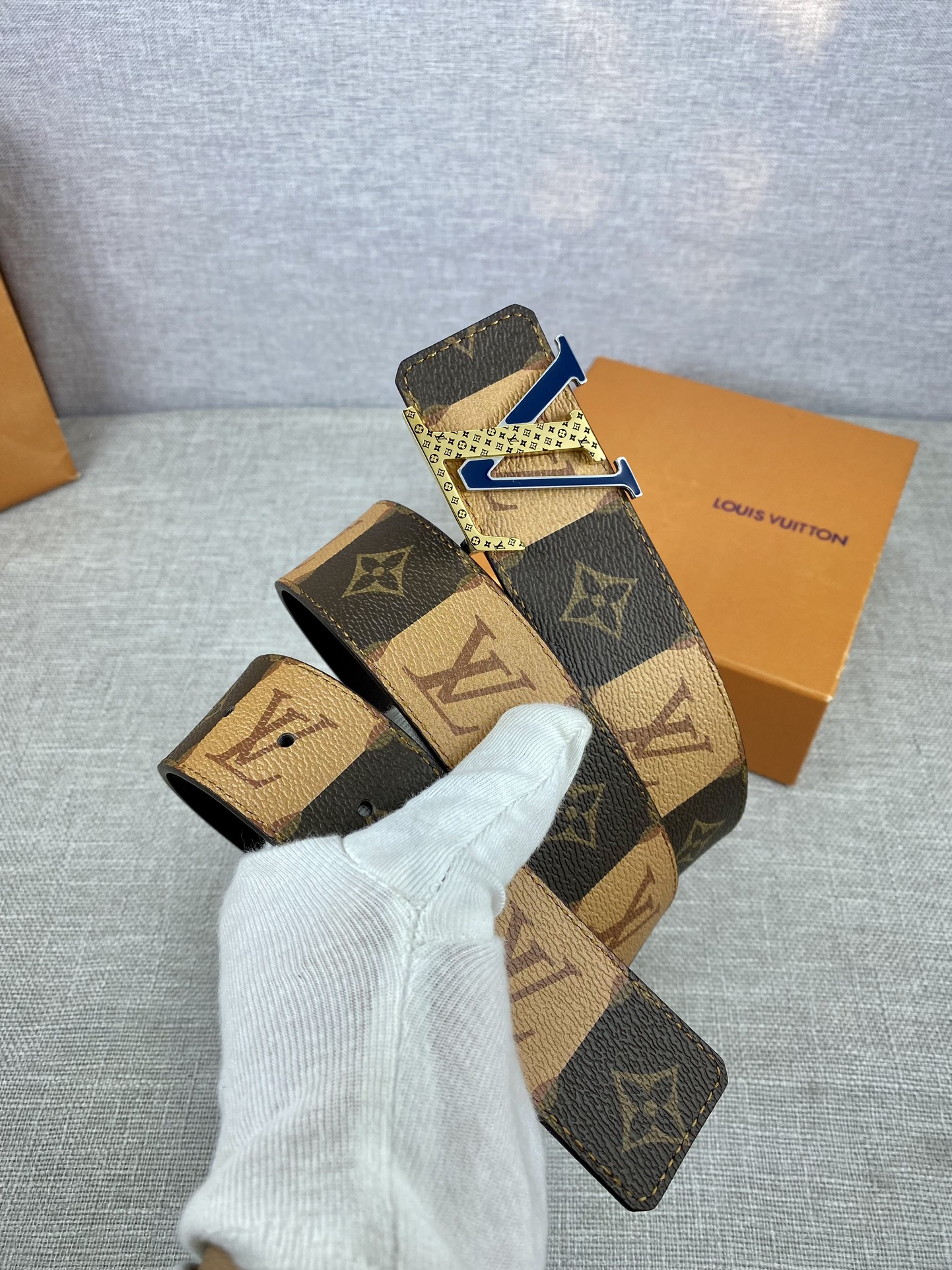 Louis Vuitton Male Basic Belt Cow Leather S-m-l