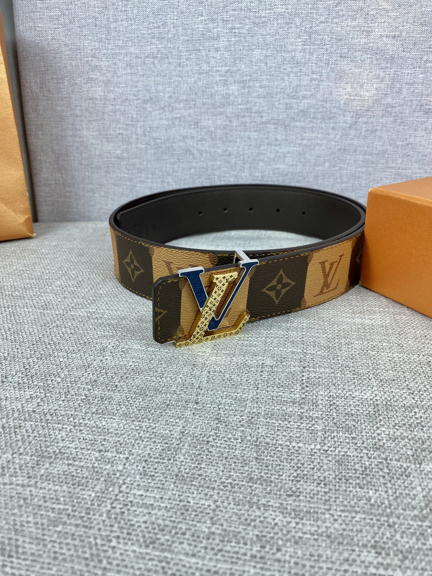 Louis Vuitton Male Basic Belt Cow Leather S-m-l