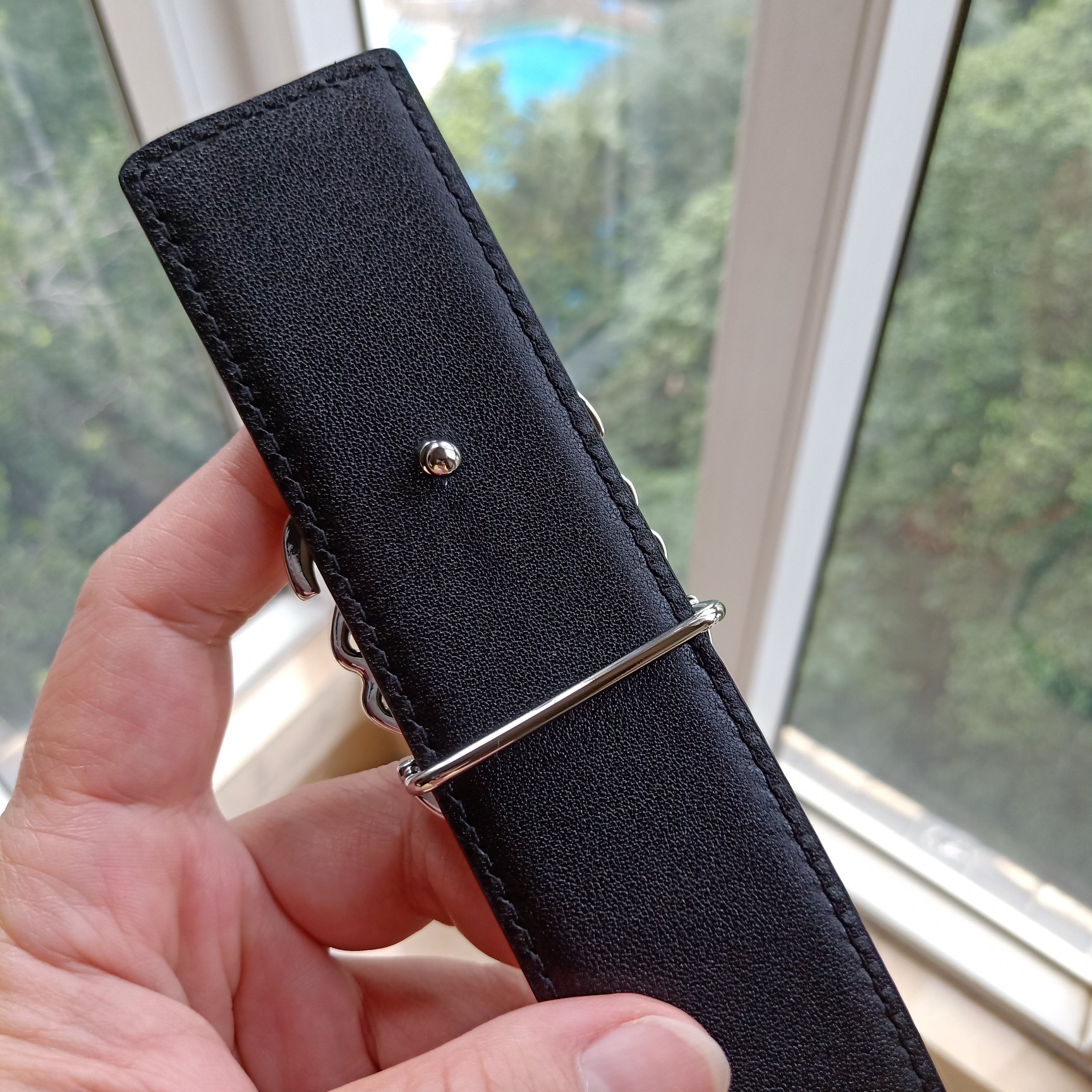 Loewe Male Leather Belt Top Grain Leather 8mm