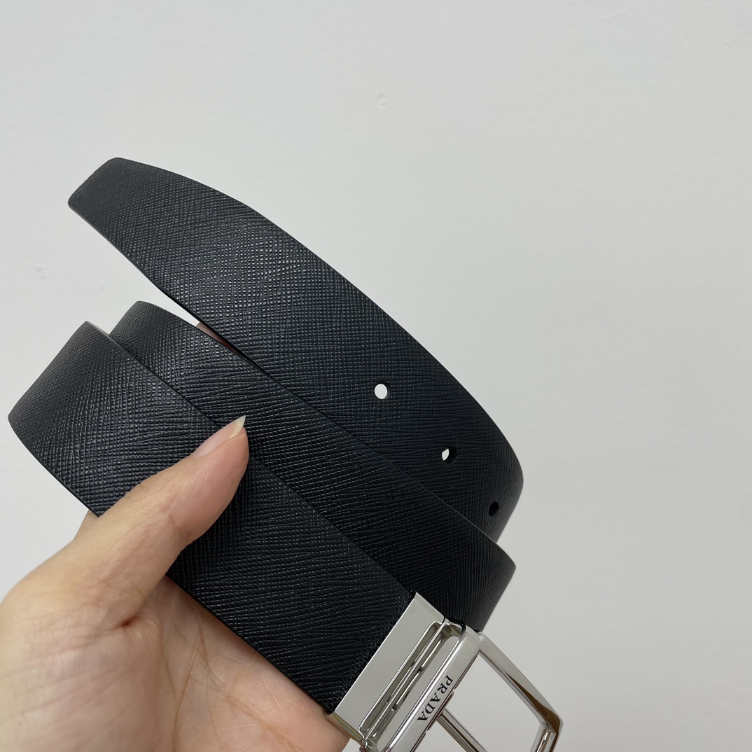 Prada Male Leather Belt