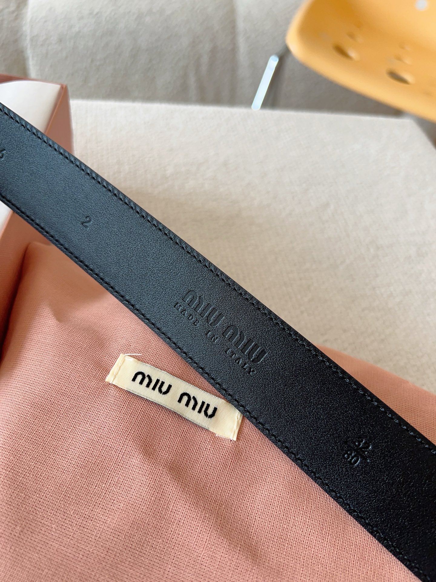 Miu Miu Female Leather Belt 35mm-m