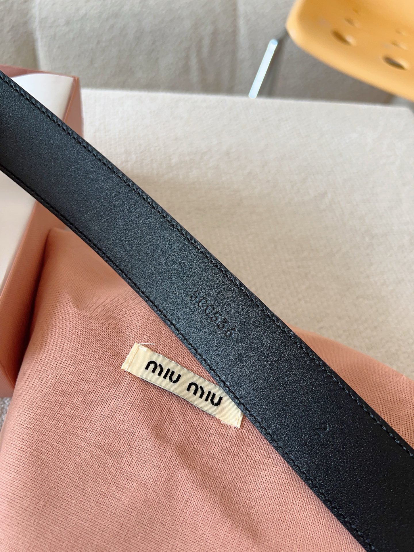 Miu Miu Female Leather Belt 35mm-m