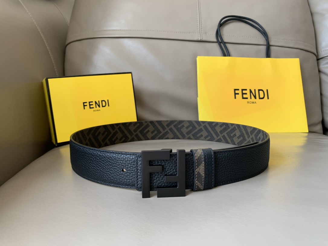Male Leather Belt Cow Leather Brown M