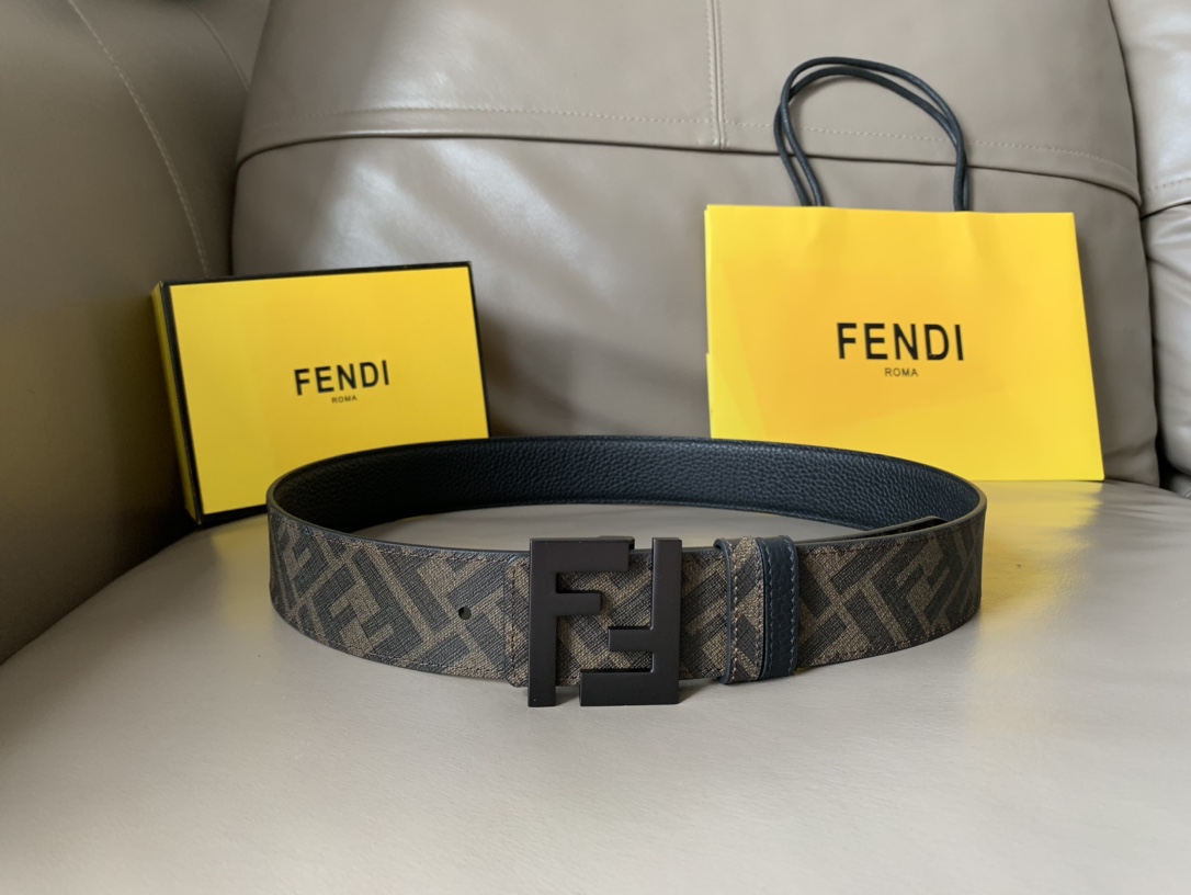 Male Leather Belt Cow Leather Brown M