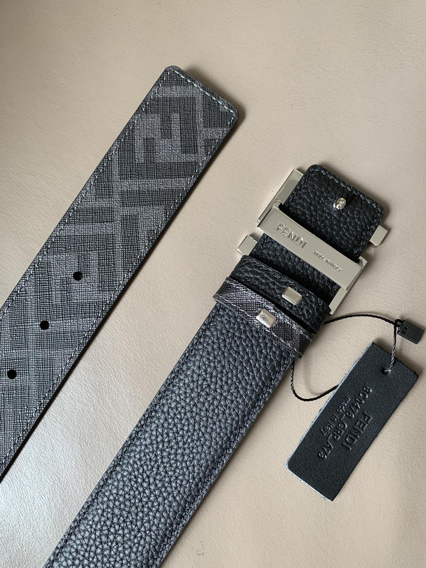 Male Leather Belt Cow Leather Brown M