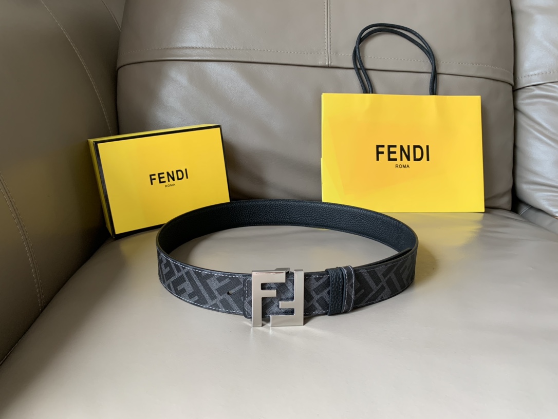 Male Leather Belt Cow Leather Brown M