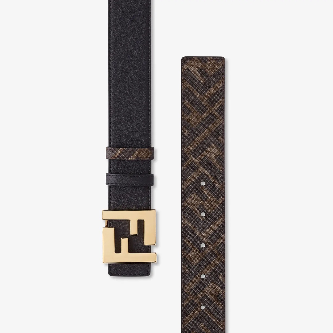 Male Leather Belt Cow Leather Brown M