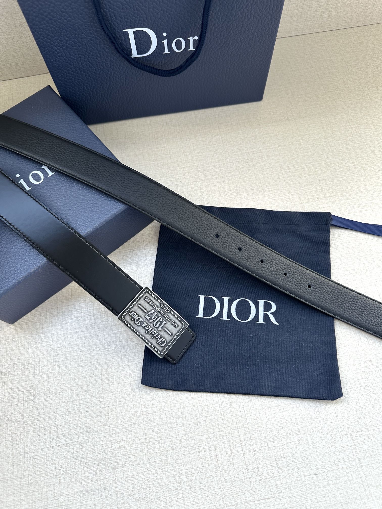 Male Basic Belt Cow Leather Black M