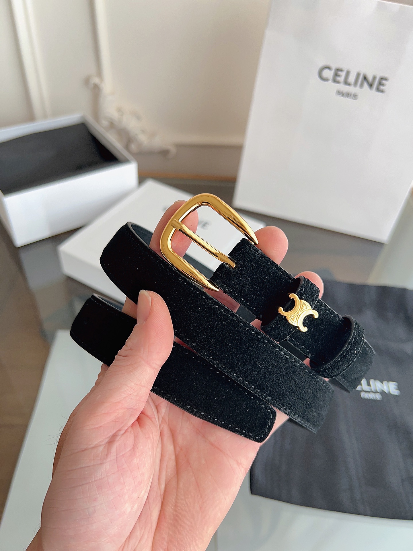 Celine Female Basic Belt Cow Leather M-l