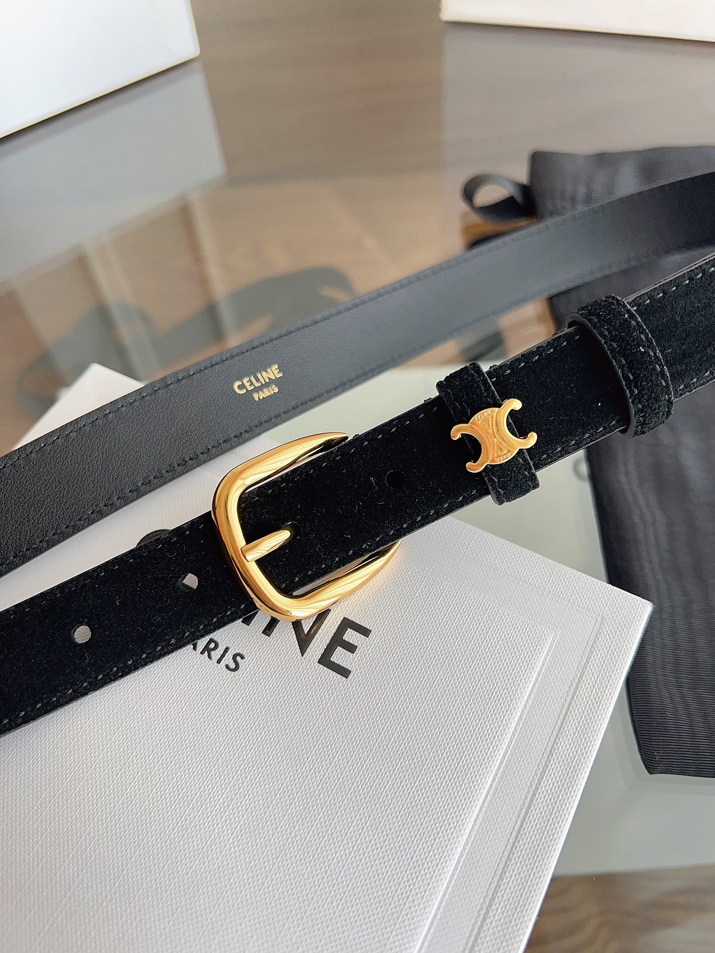 Celine Female Basic Belt Cow Leather M-l
