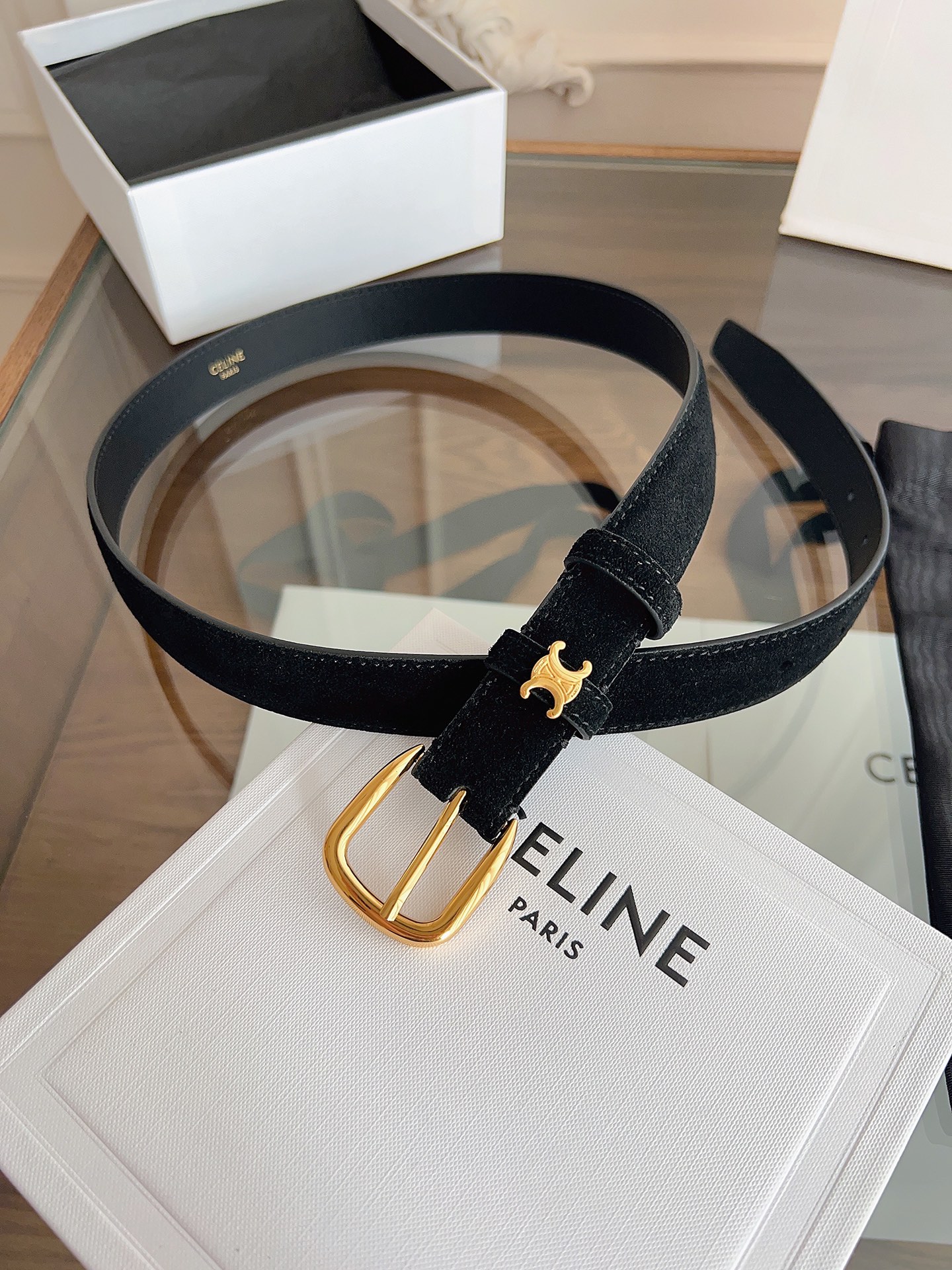 Celine Female Basic Belt Cow Leather M-l