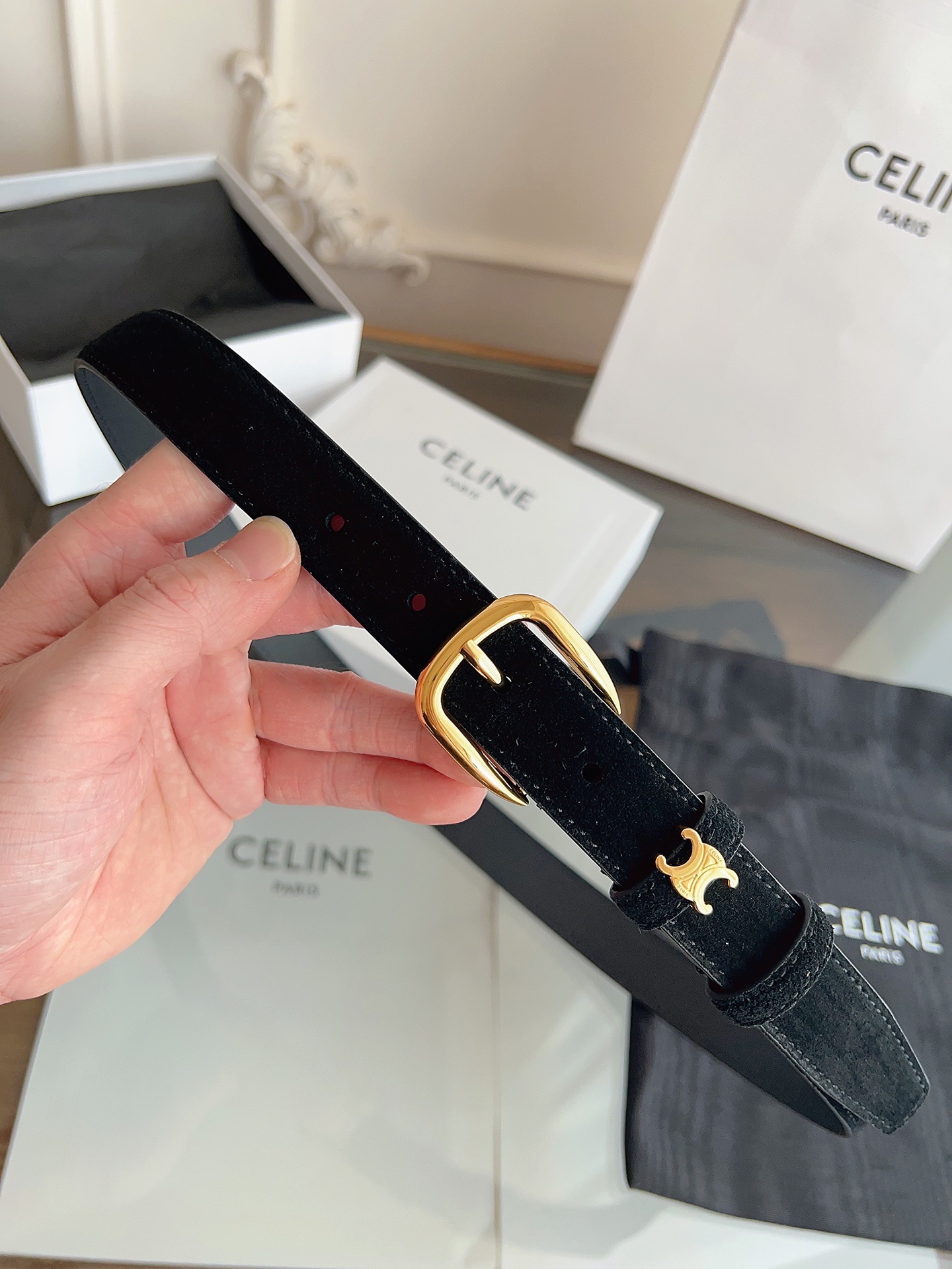 Celine Female Basic Belt Cow Leather M-l