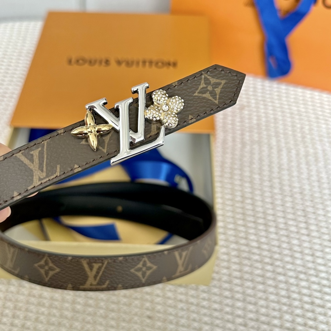 Louis Vuitton Female Basic Belt Cow Leather S-m