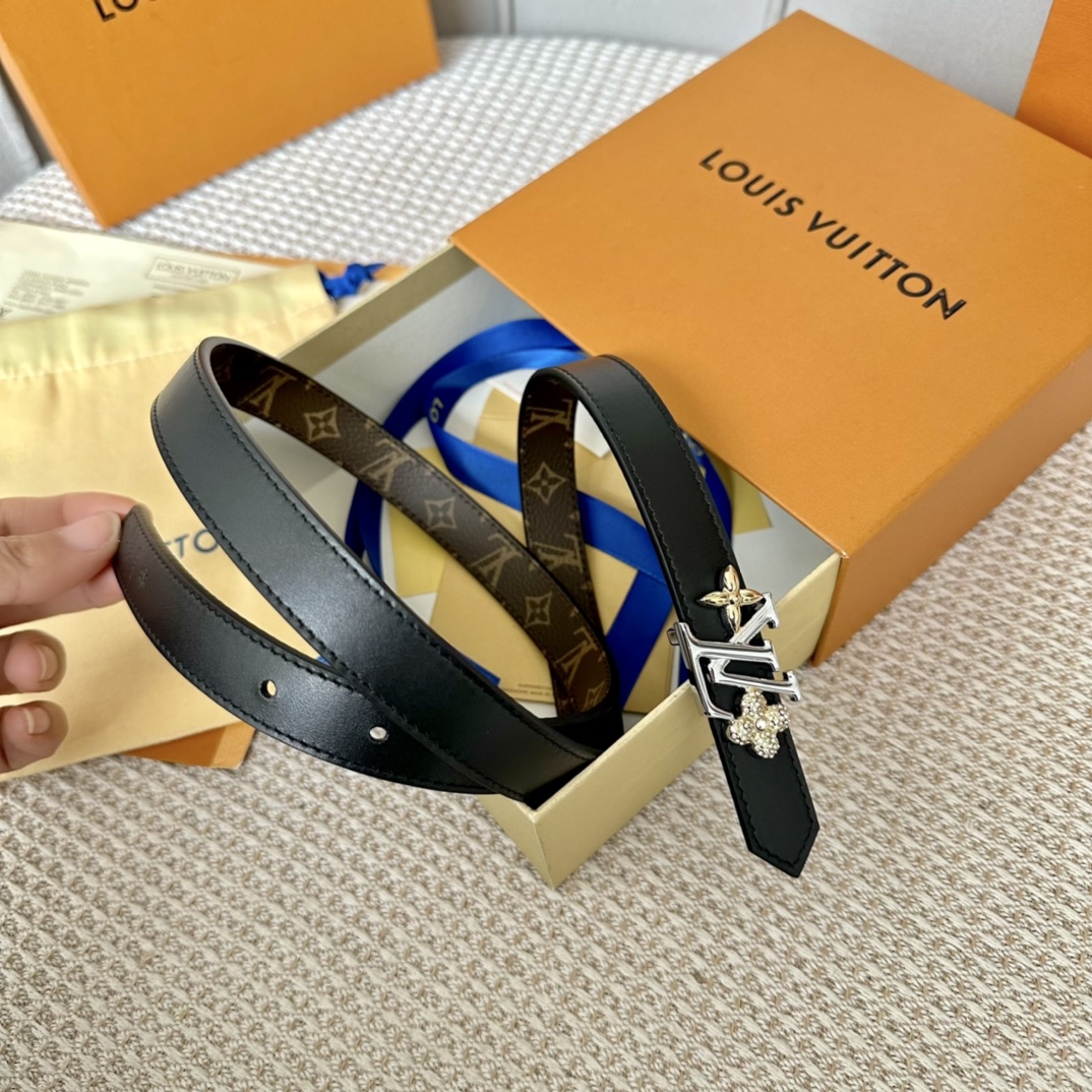 Louis Vuitton Female Basic Belt Cow Leather S-m