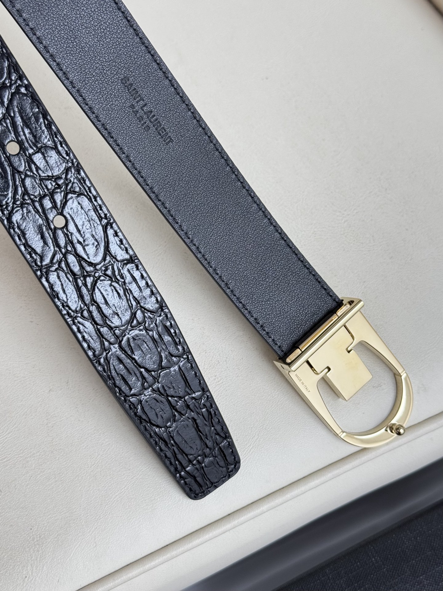 Saint Laurent Female Leather Belt S-m-l