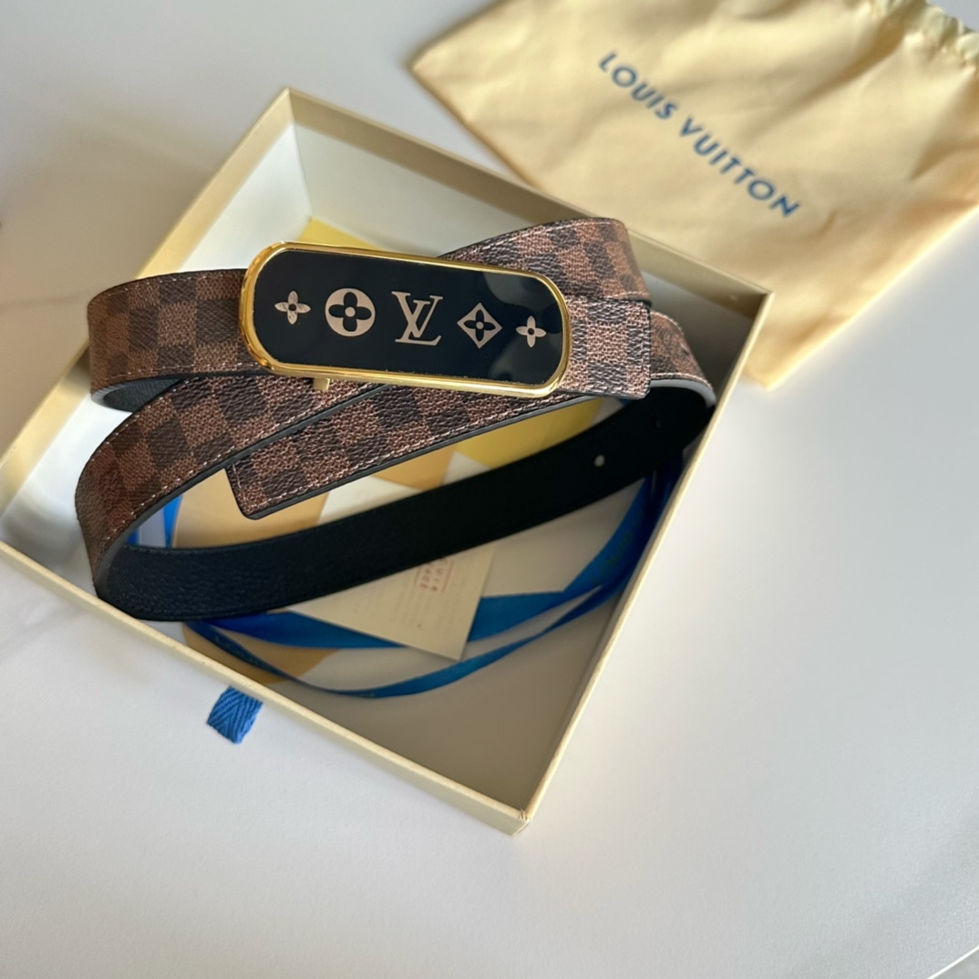 Louis Vuitton Female Basic Belt Cow Leather L