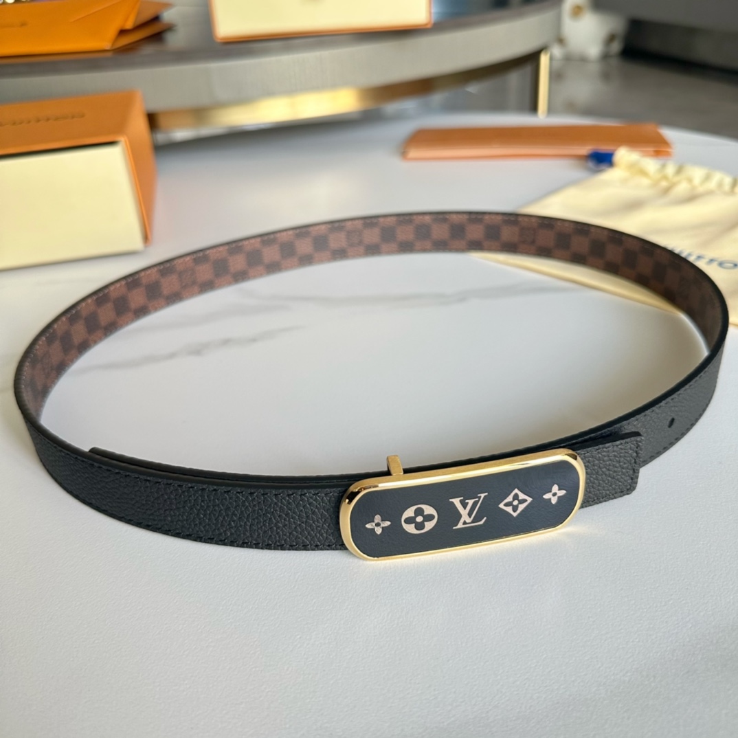 Louis Vuitton Female Basic Belt Cow Leather L