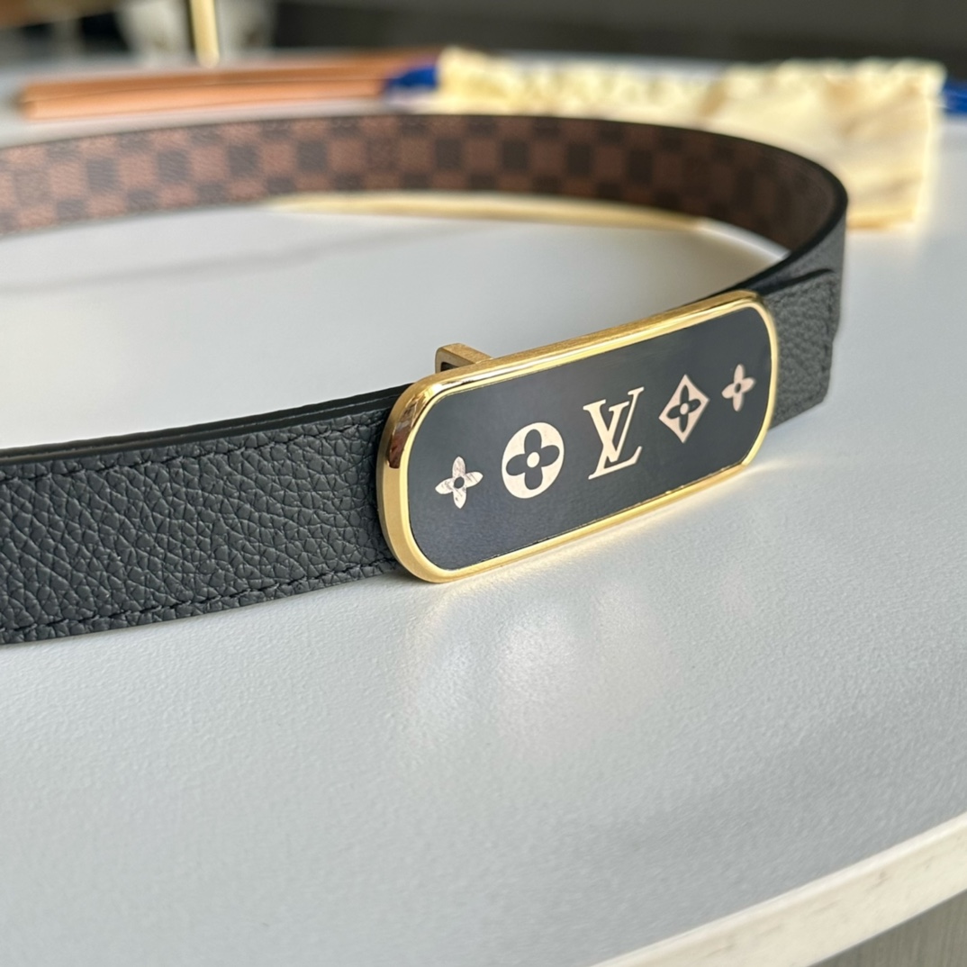 Louis Vuitton Female Basic Belt Cow Leather L