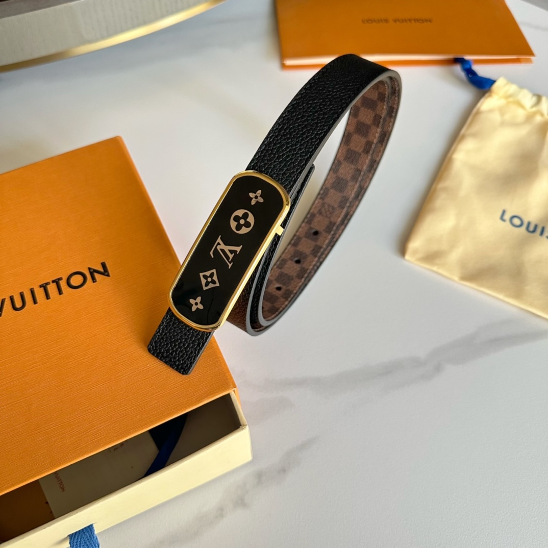 Louis Vuitton Female Basic Belt Cow Leather L