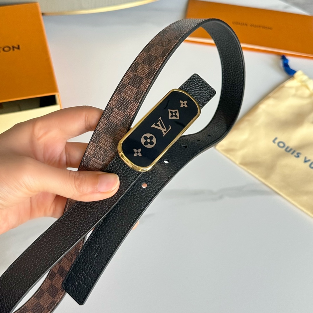 Louis Vuitton Female Basic Belt Cow Leather L