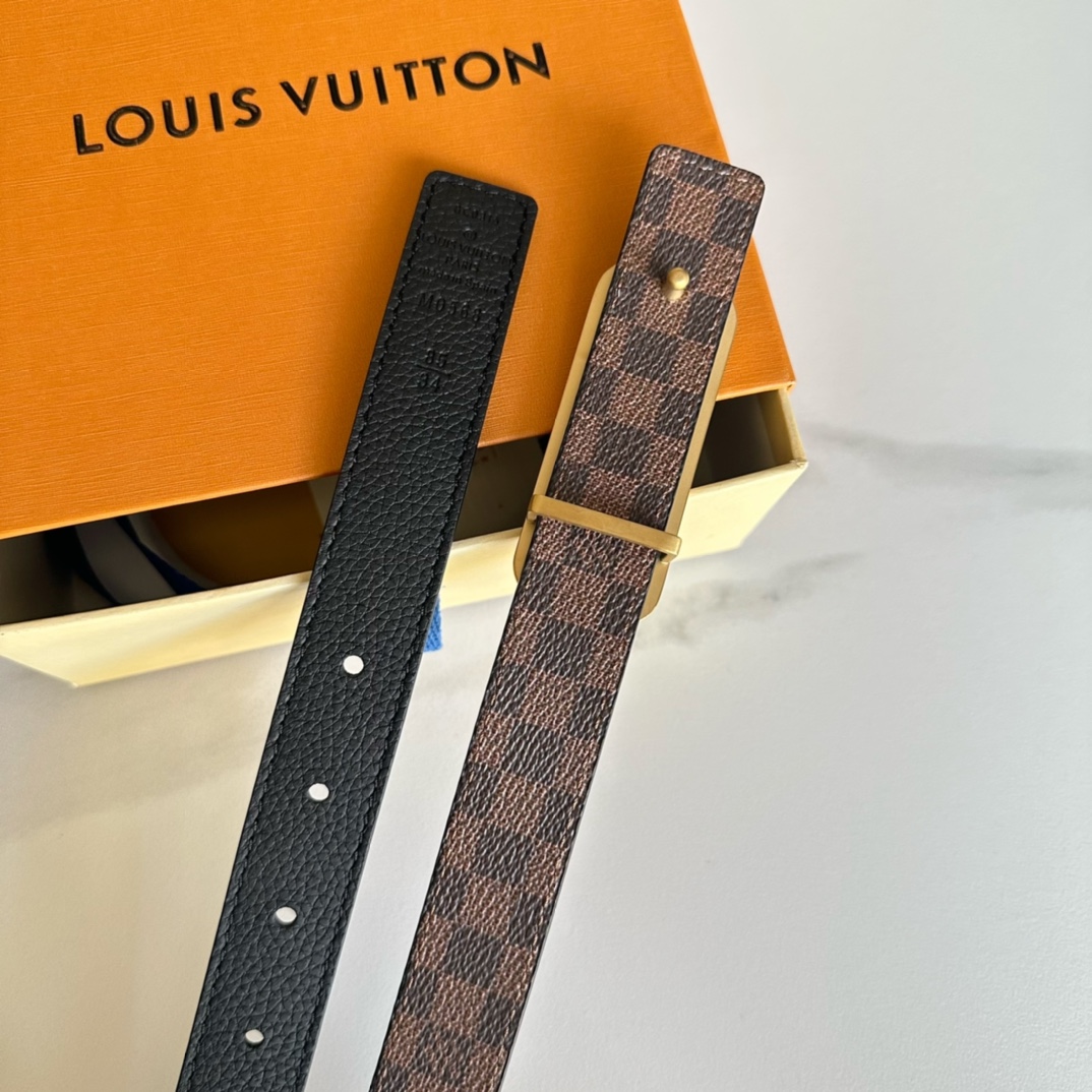 Louis Vuitton Female Basic Belt Cow Leather L