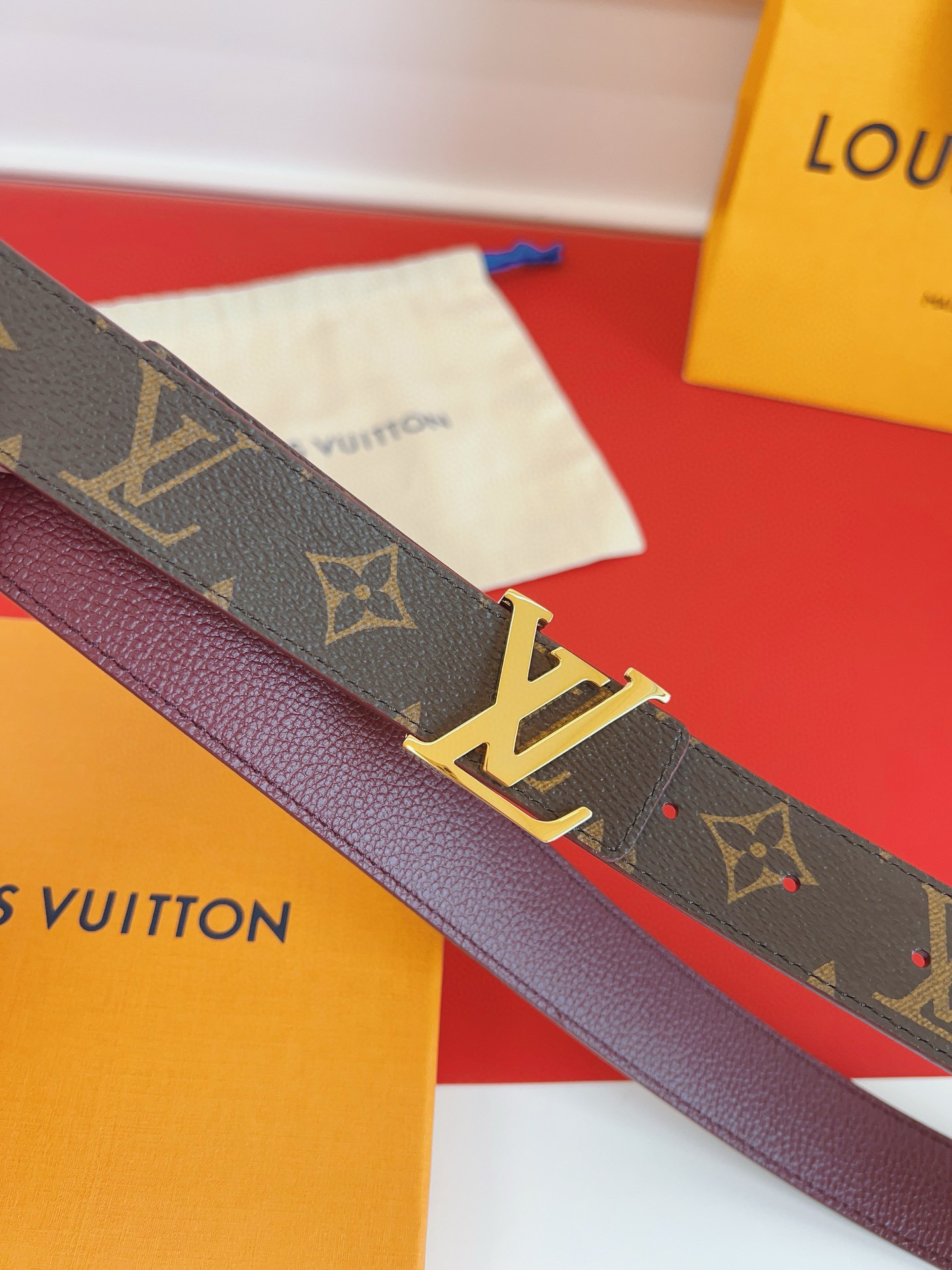 Louis Vuitton Female Basic Belt Cow Leather L