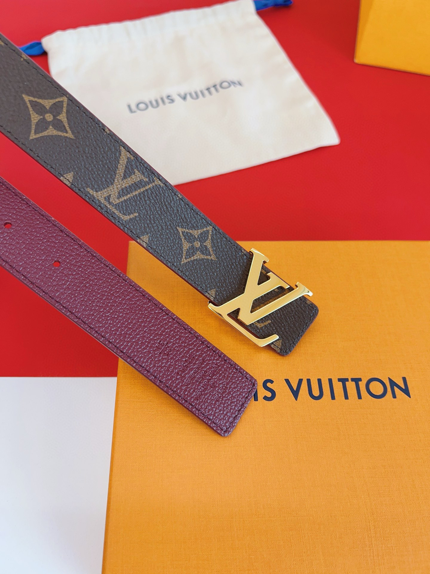 Louis Vuitton Female Basic Belt Cow Leather L