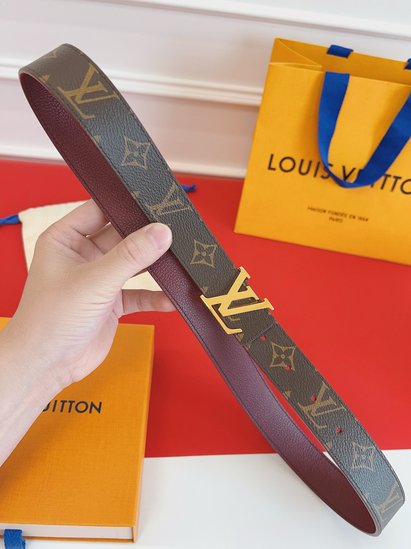 Louis Vuitton Female Basic Belt Cow Leather L