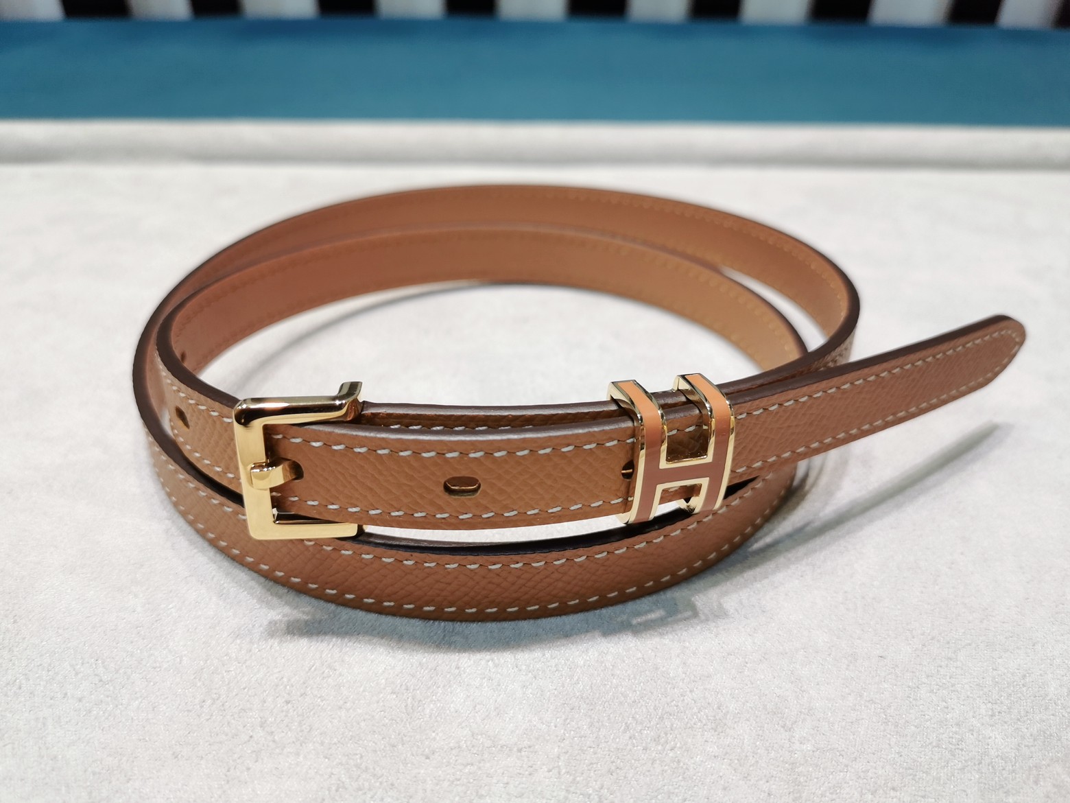Hermès Female Leather Belt Cow Leather S-m