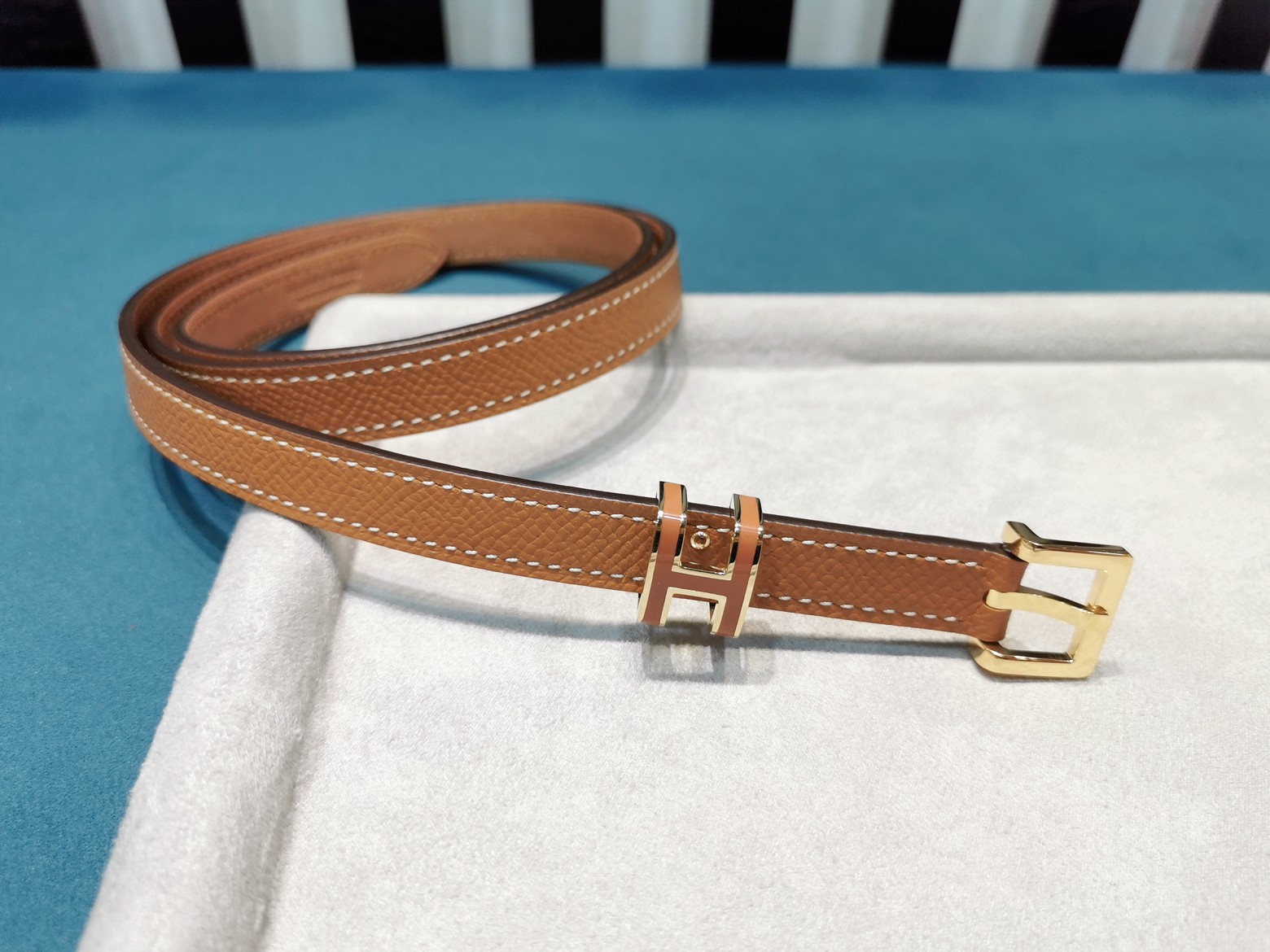 Hermès Female Leather Belt Cow Leather S-m
